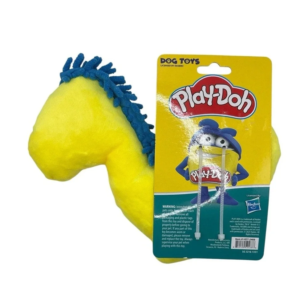 Hasbro Brand New Play-doh HORSE Dog Toy Squeak And Crinkle NEW!!